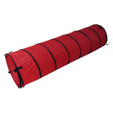 Foldable Spiral Pop up Red Polyester Baby Play Tunnel