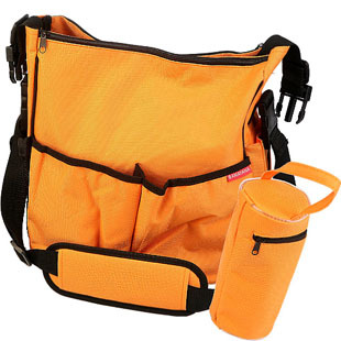 Wholesale Orange Polyester Mummy Diaper Bag for Baby or Infant