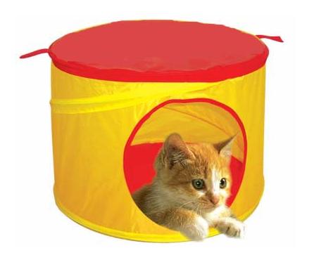 Orange Spiral Pop Up Pet Kennel for Dogs, Cats and Rabbits