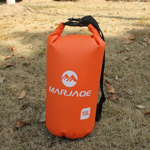 10L Orange Waterproof Dry Bag for boating, fishing and kayaking