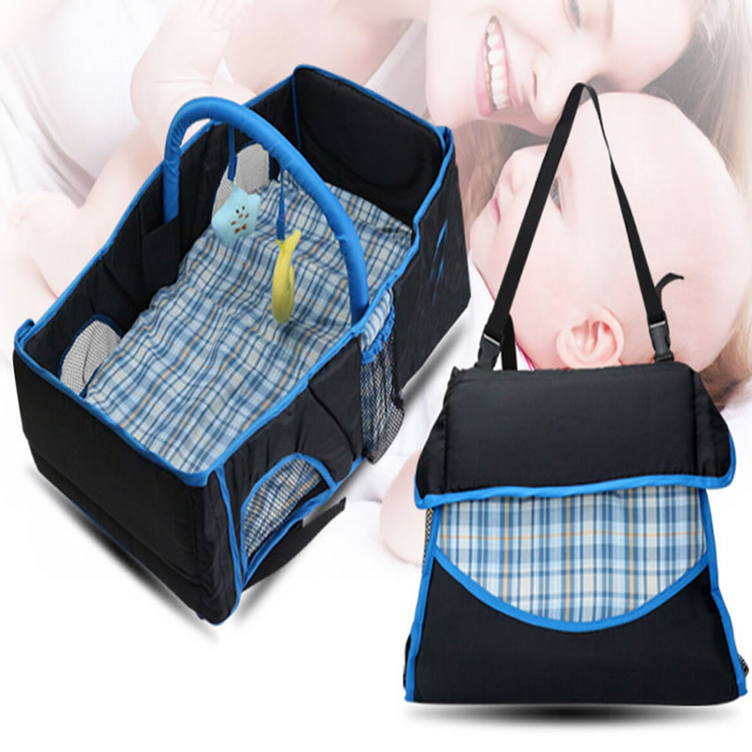 New Style Infant Baby Carry cot Bag, Baby Diaper Bag, Portable Newborn Travel Folding Cot
