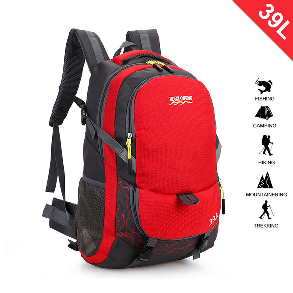 School Hiking Daypacks - College Student Outdoor Climbing Backpacks,39L Water Resistant Camping